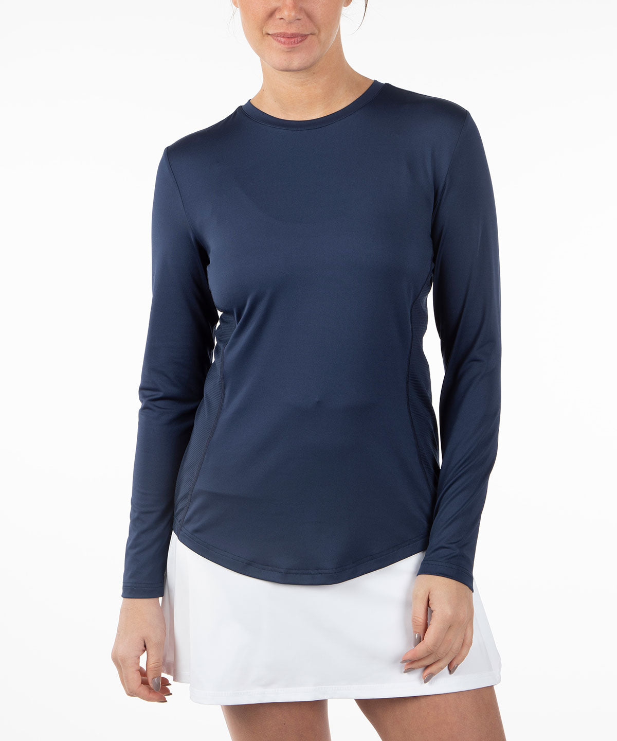 Women&#39;s Sari Athletic Long-Sleeve Tee with Mesh Insert Knit