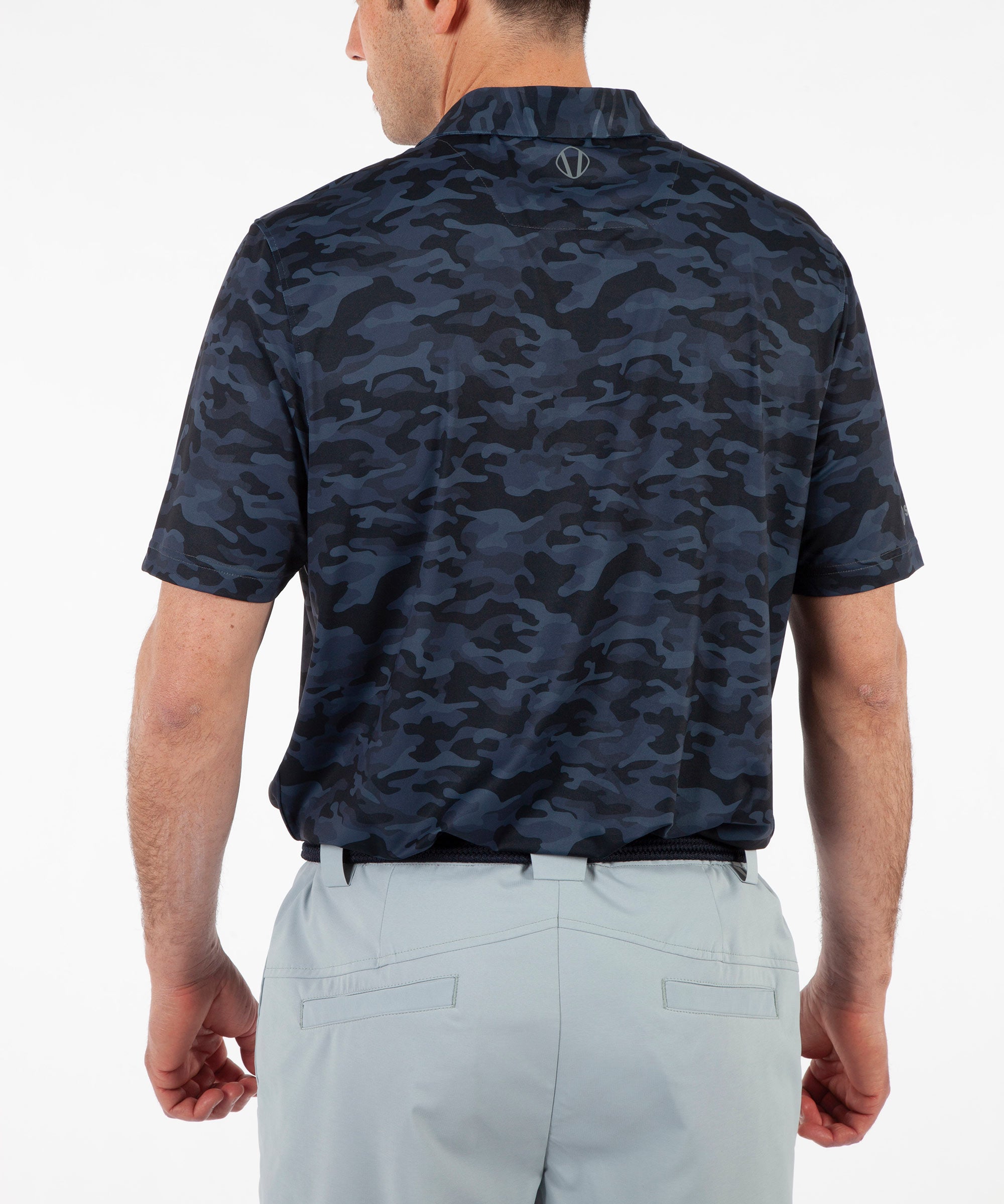 Men's Martin Camo Print Short Sleeve Polo Shirt - Sunice Sports
