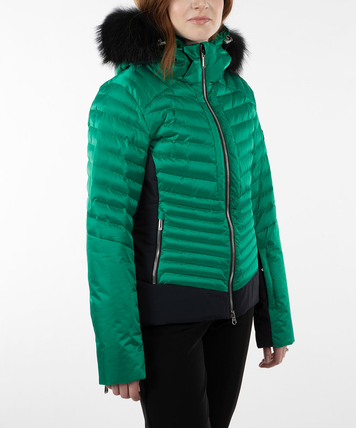 Women&#39;s Kendall Waterproof Quilted Jacket with Removable Fur Hood