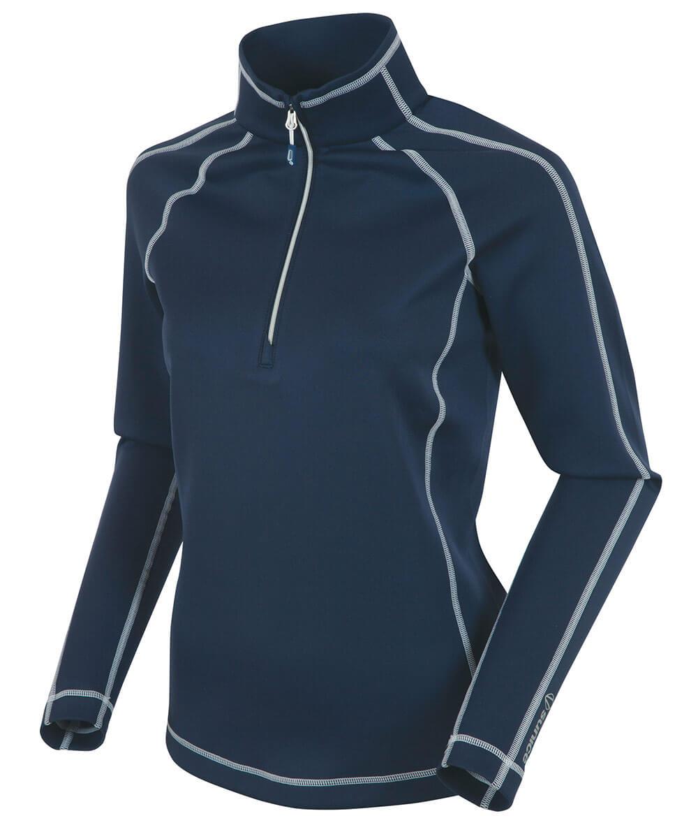 Navy blue half zip pullover women's sale