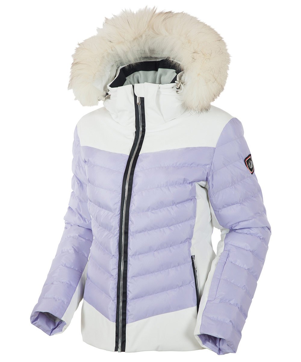 Women's Layla Waterproof Quilted Stretch Jacket With Removable Fur Ruff